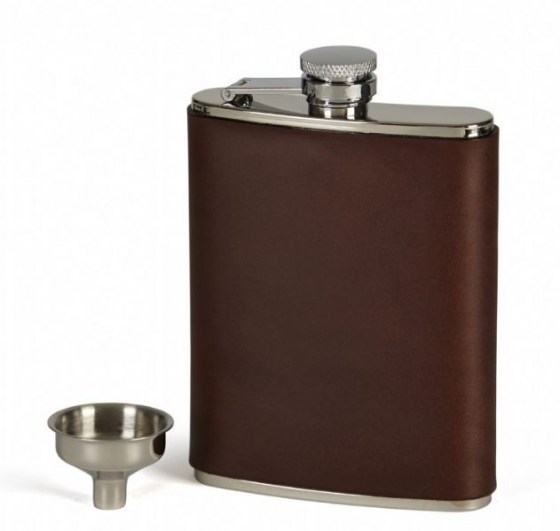 Hip Flask Medium Brown